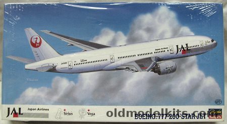Hasegawa 1/200 Boeing 777-200 - 'Star Jet' JAL Japan Air Lines, LT17 plastic model kit